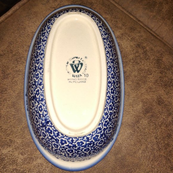 Polish Pottery Wiza Oval Dish/Bowl - Picture 2 of 5